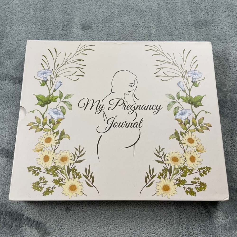 My Pregnancy Journal Floral Memory Book Slipcase Ultrasound Milestone Tracker